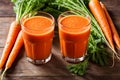 Carrot Juice Glass Royalty Free Stock Photo