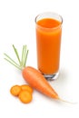 Carrot juice glass Royalty Free Stock Photo