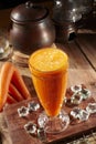 Carrot Juice. Isolated on healthy and nutritious drink Royalty Free Stock Photo