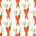 Carrot pattern. Vegetable background