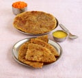 Carrot Puran Poli Indian Vegetarian Sweet Dish