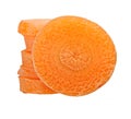 Carrot slice isolated