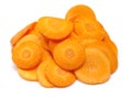 Carrot slices orange Royalty Free Stock Photo