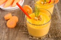 Carrot smoothi Royalty Free Stock Photo