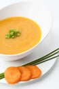 Carrot soup Royalty Free Stock Photo