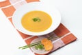 Carrot soup Royalty Free Stock Photo