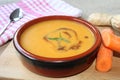 Carrot soup with ginger