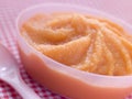 Carrot and Swede Baby Food Puree Royalty Free Stock Photo