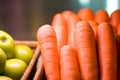 Carrots in a Basket Royalty Free Stock Photo