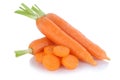 Carrots carrot sliced slice vegetable isolated Royalty Free Stock Photo