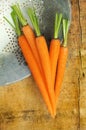 Carrots in Colander