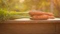 Carrots, first spring summer crop. Healthy food, gardening