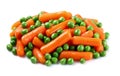 Carrots with green peas