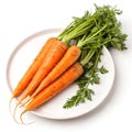 Carrots Icon Isolated on White Background Royalty Free Stock Photo