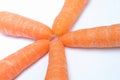 Carrots isolated on white background Royalty Free Stock Photo