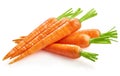 Carrots isolated on white Royalty Free Stock Photo