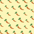 Carrots pattern background