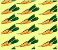 Carrots pattern illustration background