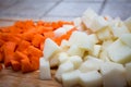 Carrots and potatoes Royalty Free Stock Photo