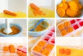 Carrots. Preparing baby food, homemade. Healthy food kids concept. Selective focus Royalty Free Stock Photo