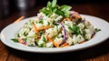 carrots salad cauliflower white