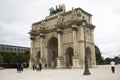 Carrousel Arc de Triomphe or Arc de Triomphe du Carrousel near Musee du Louvre in Paris, France