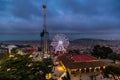 Carrousel in Tibidabo Amusement Park in Barcelona