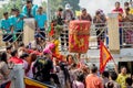 Carry Chinese Goddess Palanquins Across The River