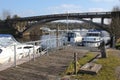 Carrybridge, Upper Lough Erne, river cruisers Royalty Free Stock Photo