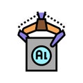 carrying aluminium production in plant color icon vector illustration