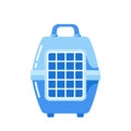 Carrying Case For Traveling With Pets Or Visiting Veterinarian. Animal Transportation Box Or Kennel, Cage for Cat or Dog Royalty Free Stock Photo