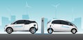 Two carsharing electric cars