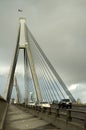 Cars on Anzac bridge in Sydney Royalty Free Stock Photo