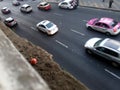 Cars on avenue in Mexico City