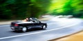 Cars in blurred motion on road. Abstract background. Royalty Free Stock Photo