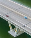 Cars on bridge highway, Singapore