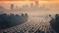 cars busy freeway Royalty Free Stock Photo