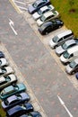 Cars in carpark Royalty Free Stock Photo