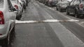 Cars covered in snow, first day of winter