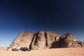 Cars in the desert Royalty Free Stock Photo