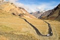 Cars driving Desert and Hills landscape