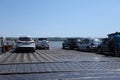 Cars on the ferry