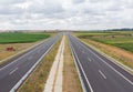 Cars in a highway in Spain. Royalty Free Stock Photo