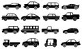 Cars icons set