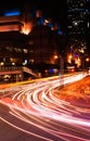 Cars light in city