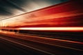 Cars lights on the road at night time. Timelapse, hyperlapse of transportation. Motion blur, light trails, abstract soft