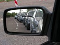 Cars in the line Royalty Free Stock Photo