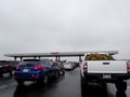 Cars line up for Costco Gasoline