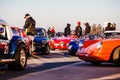 Cars line up on the starting line at Kyalami race track