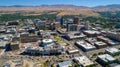 Boise Idaho newest building and city skyline with traffic